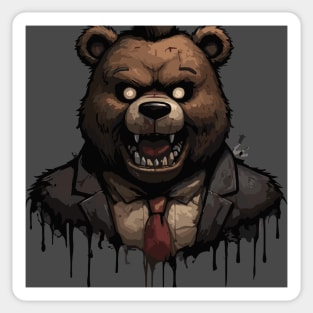 teddy bear, from darkness Sticker